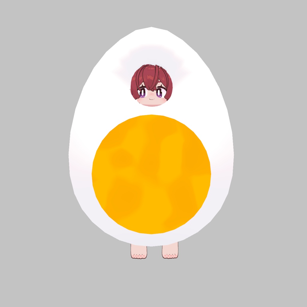 【無料】ゆで卵きぐるみ