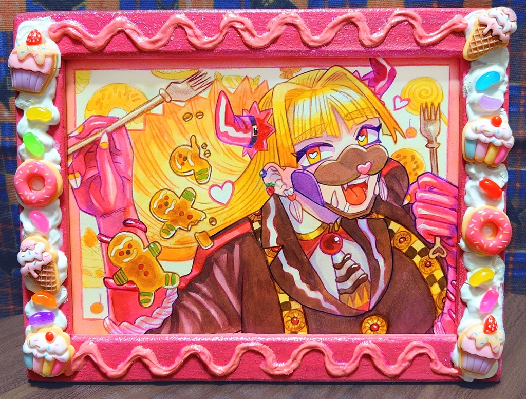 原画「お菓子の家」【魔法使いのアトリエ】