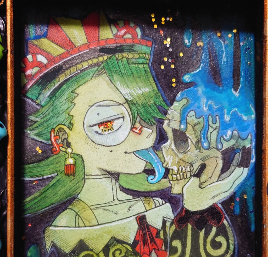 原画「毒の魔女」【おばけのカーニバル展】