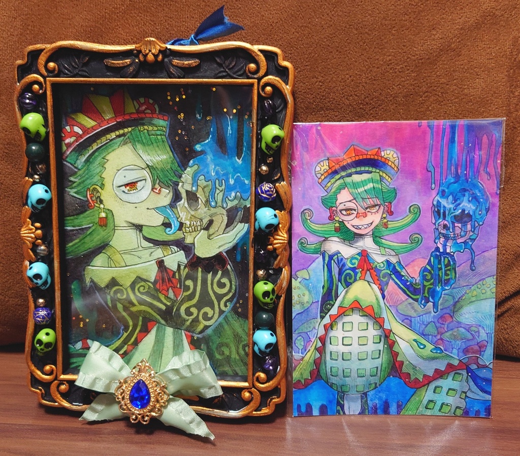 原画「毒の魔女」【おばけのカーニバル展】