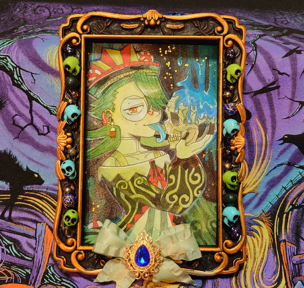 原画「毒の魔女」【おばけのカーニバル展】