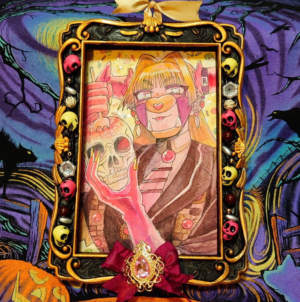 原画「食の魔女」【おばけのカーニバル展】