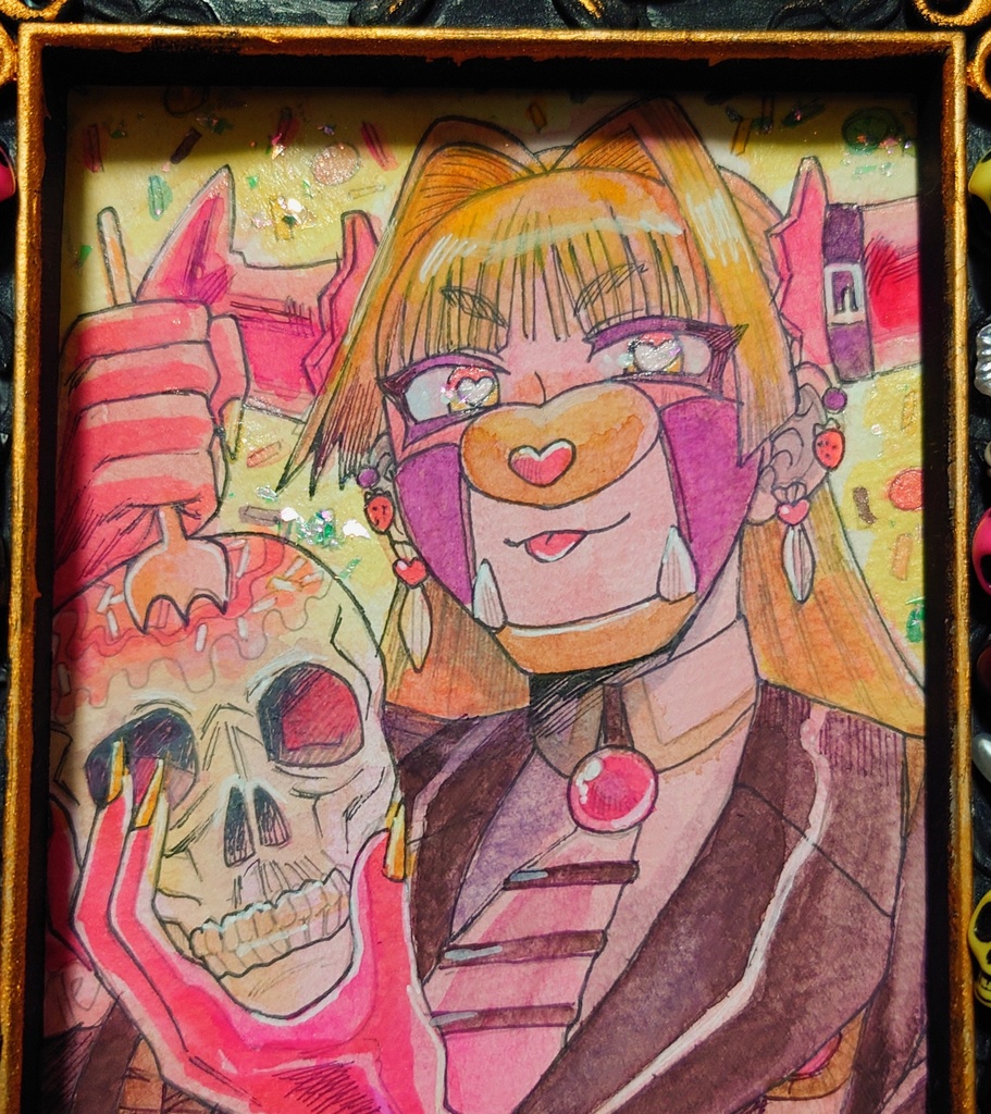 原画「食の魔女」【おばけのカーニバル展】