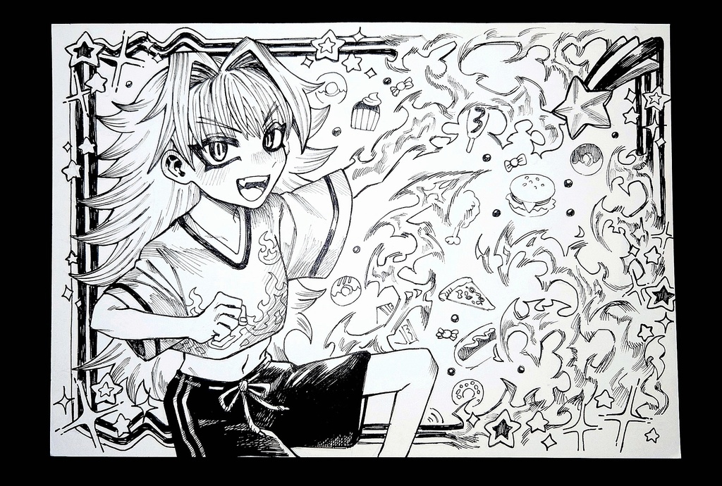 ドローイング作品「星」