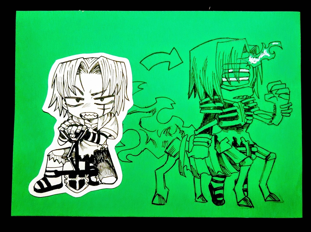 ミニドローイング作品3種