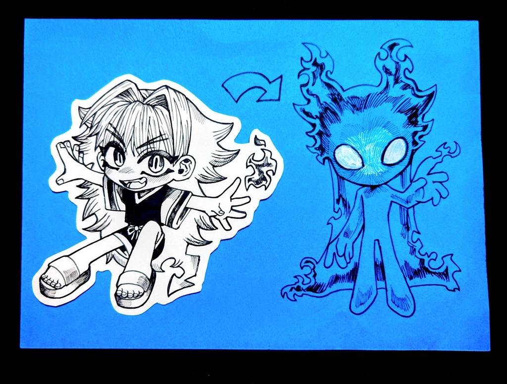 ミニドローイング作品3種