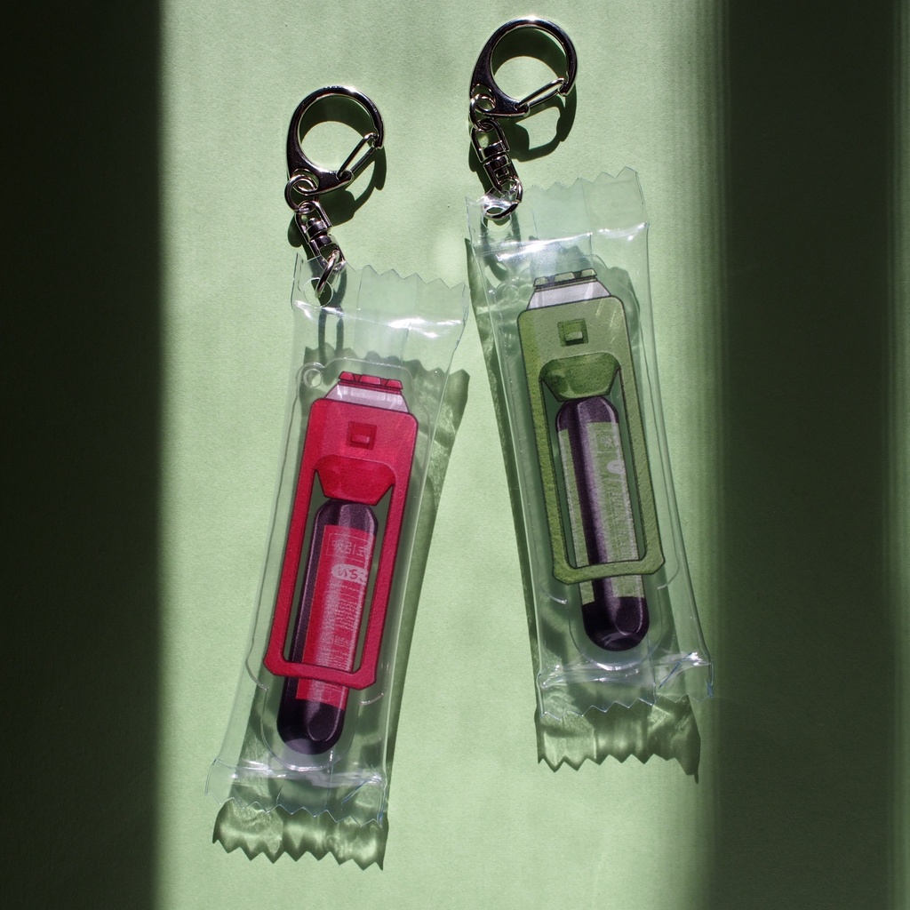 【訳あり品】サイボーグおやつ風 キーホルダー