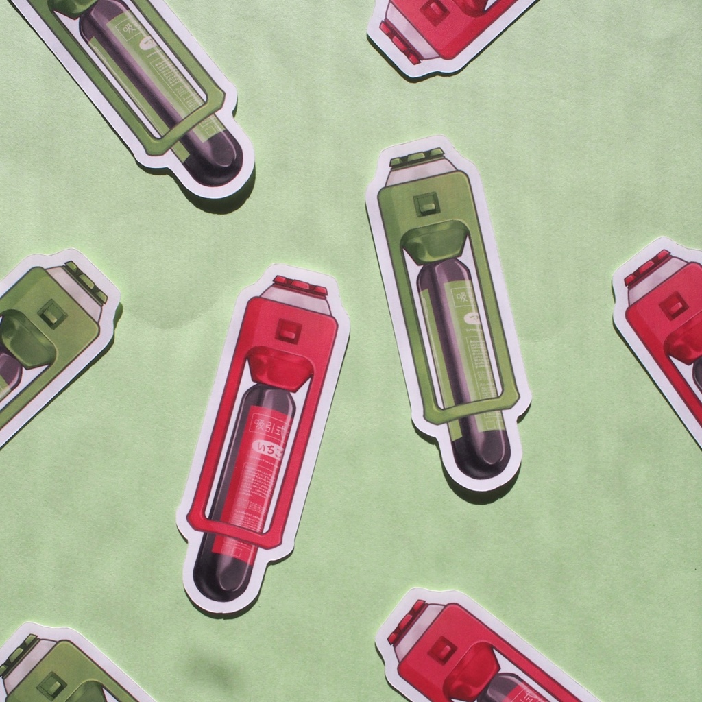 サイボーグおやつ風 シール　２枚セット