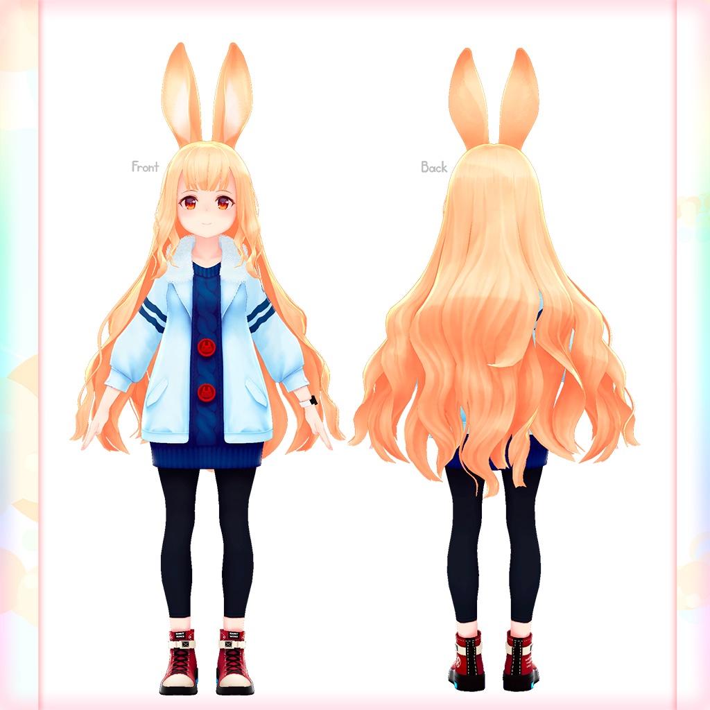 オリジナル3Dモデル 『みみの』 Quest版オマケ付き