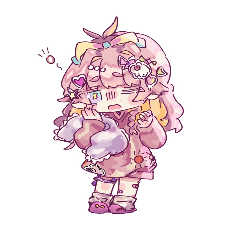 【立ち絵素材】ゆめかわぽっぷ【表情差分たくさん&PSDつき】