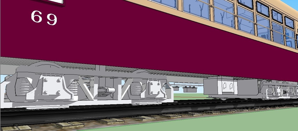 西鉄福岡市内線66形 sketchup8