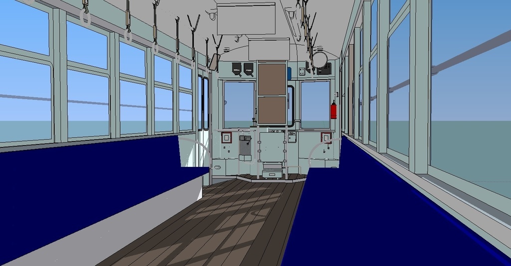 西鉄福岡市内線 500形 sketchup8