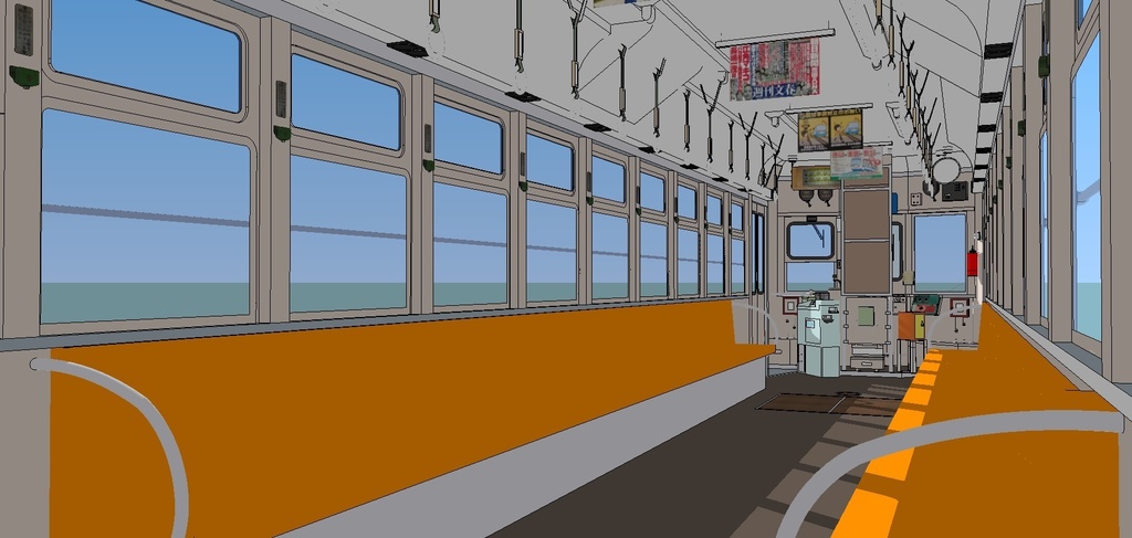西鉄北九州線 600形(冷房改造車) sketchup8