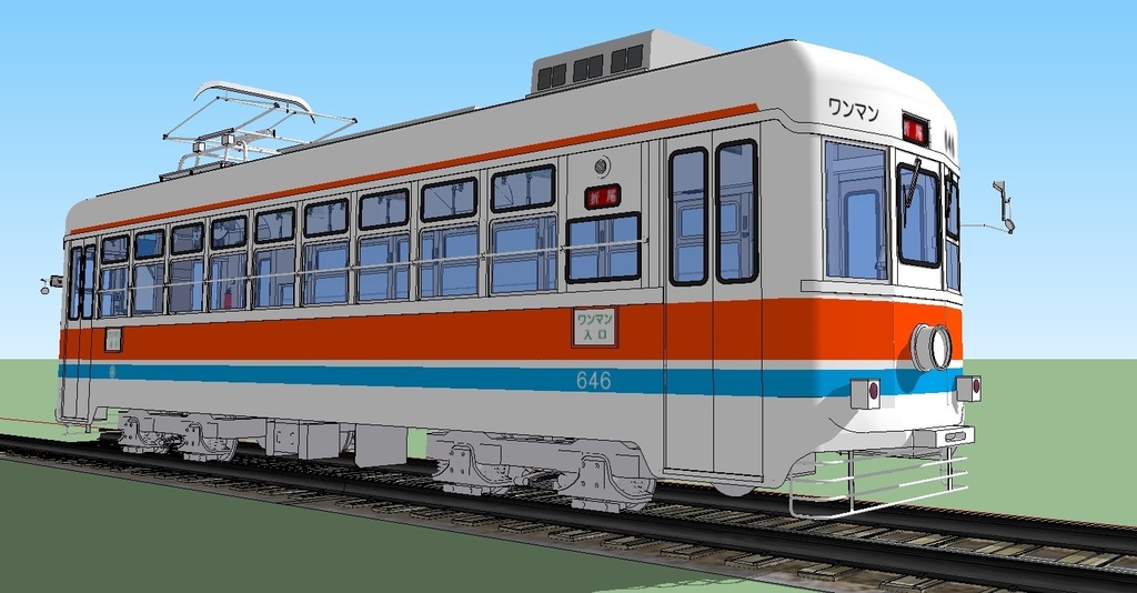 西鉄北九州線　600形（冷房改造車）　sketchup8