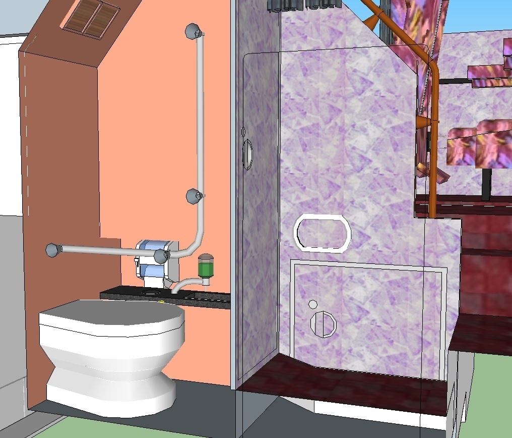 西鉄夜行バス 92MC はかた号 ムーンライト色 sketchup