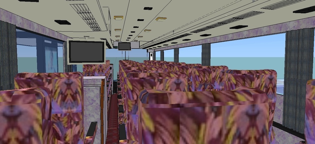 西鉄夜行バス 92MC はかた号 ムーンライト色 sketchup