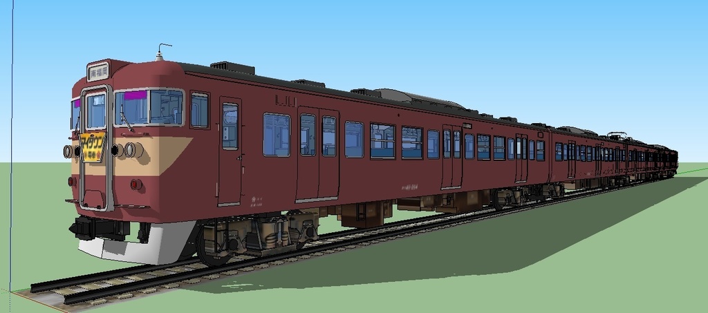 415系(国鉄時代、九州地区) sketchup