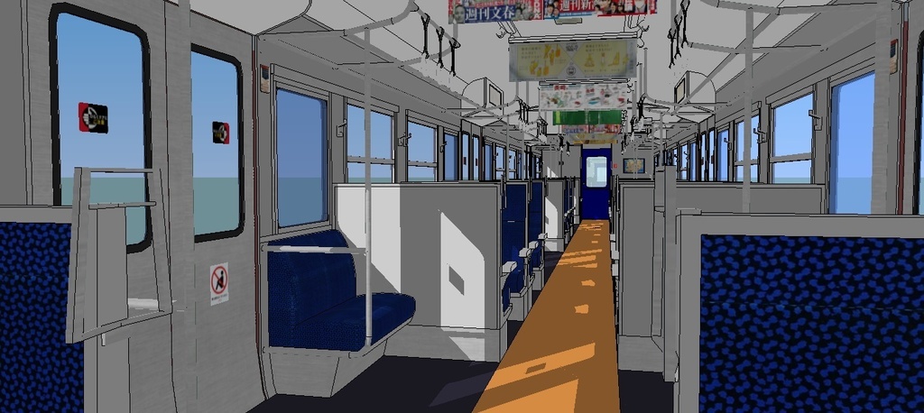 JR九州415系(国鉄リバイバル色) sketchup