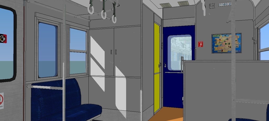 JR九州415系(国鉄リバイバル色) sketchup