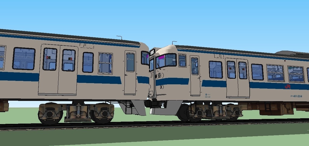 JR九州415系(白電) sketchup