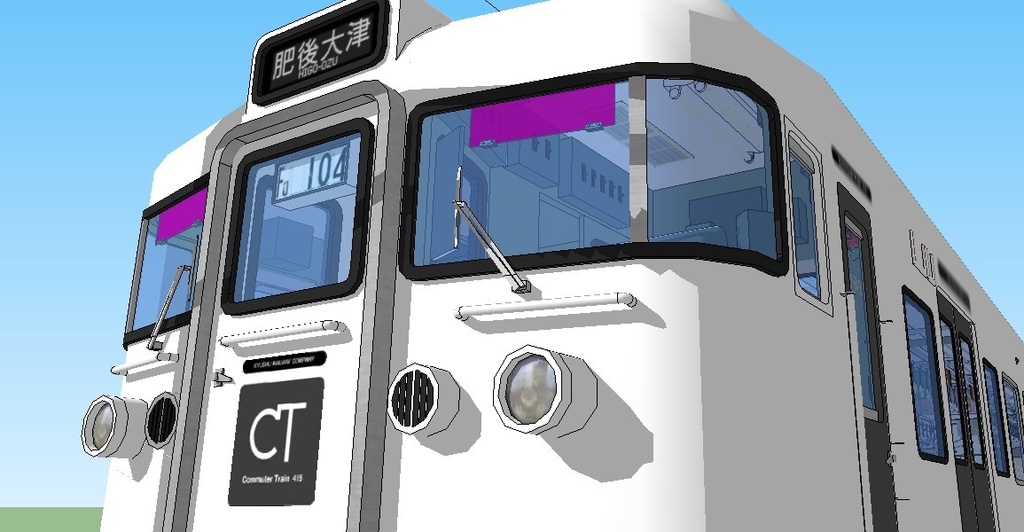 JR九州415系 N50体質改善車 sketchup