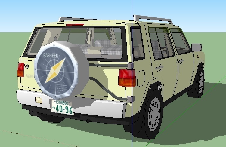 日産ラシーン NISSAN RASHEEN sketchup