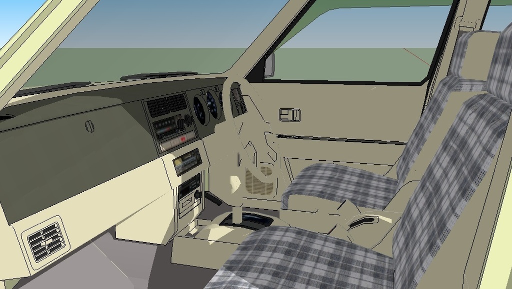 日産ラシーン NISSAN RASHEEN sketchup