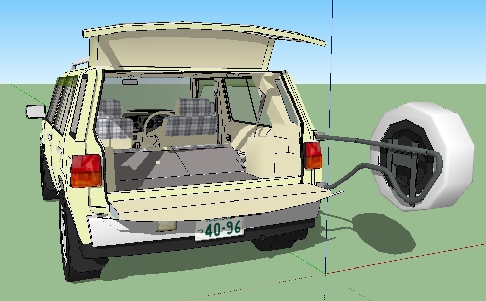 日産ラシーン NISSAN RASHEEN sketchup