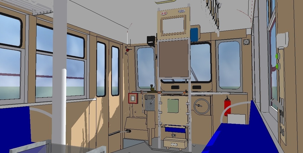 西鉄北九州線1000形3両連接車 Sketchup