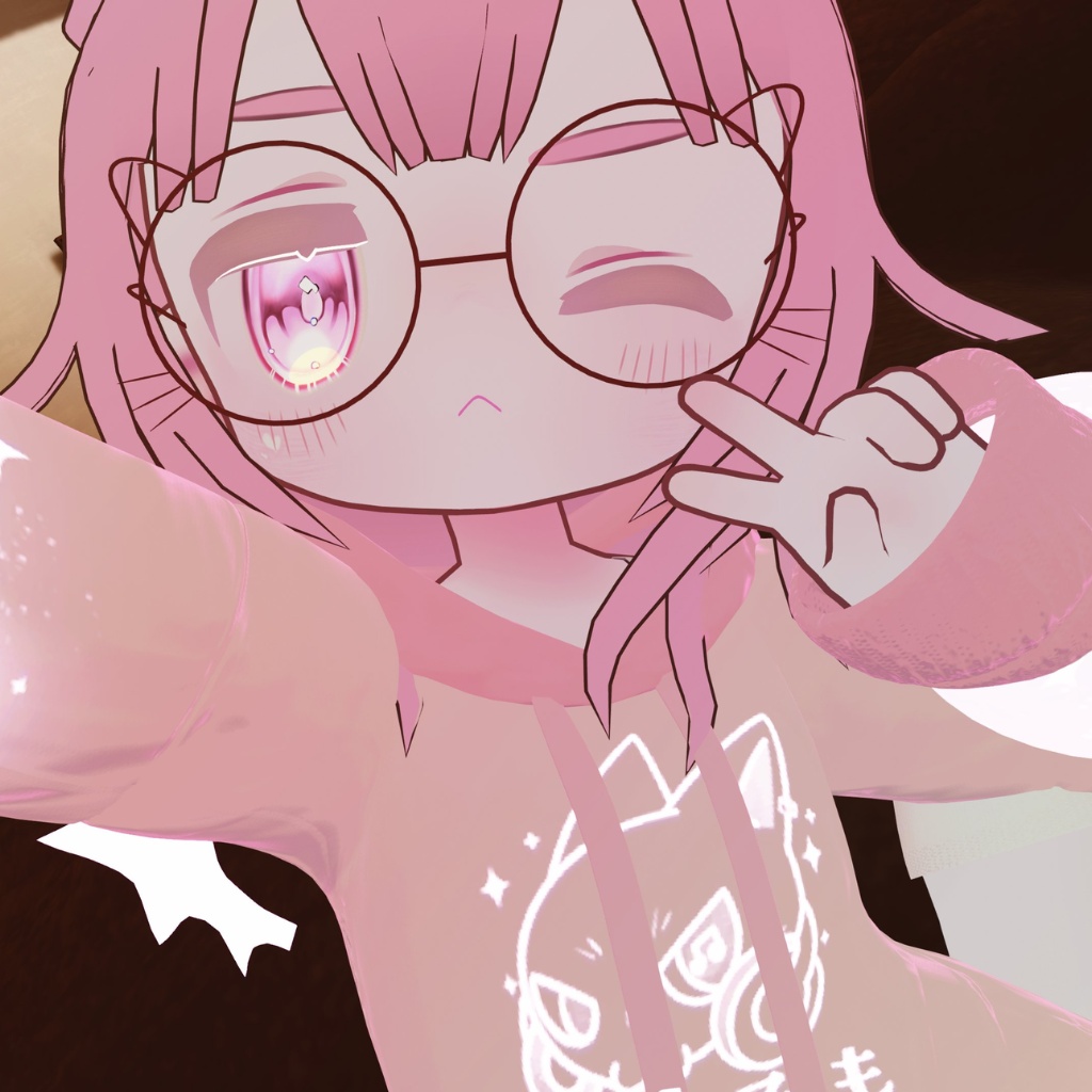 【夜中パーカー】#夜中でも音楽が聴きたい イベント専用衣装マテリアル🌙💫