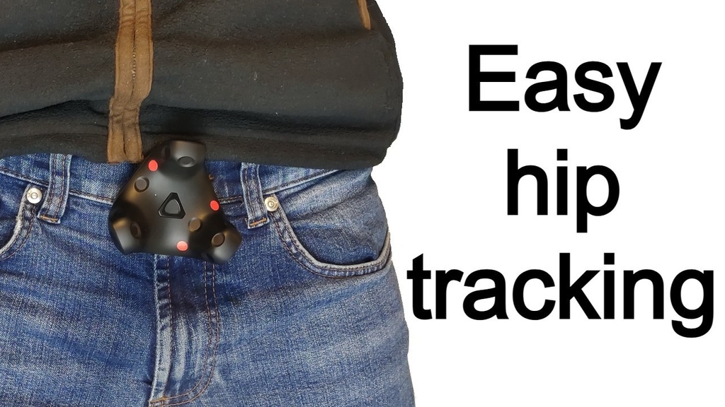 Valve index/vive VR tracker belt/waist/shoe universal full body tracking - VRChat/ChilloutVR/Virtual reality oculus meta quest (Pack of 2)