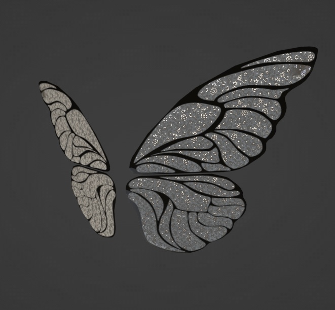 Lace butterfly wings