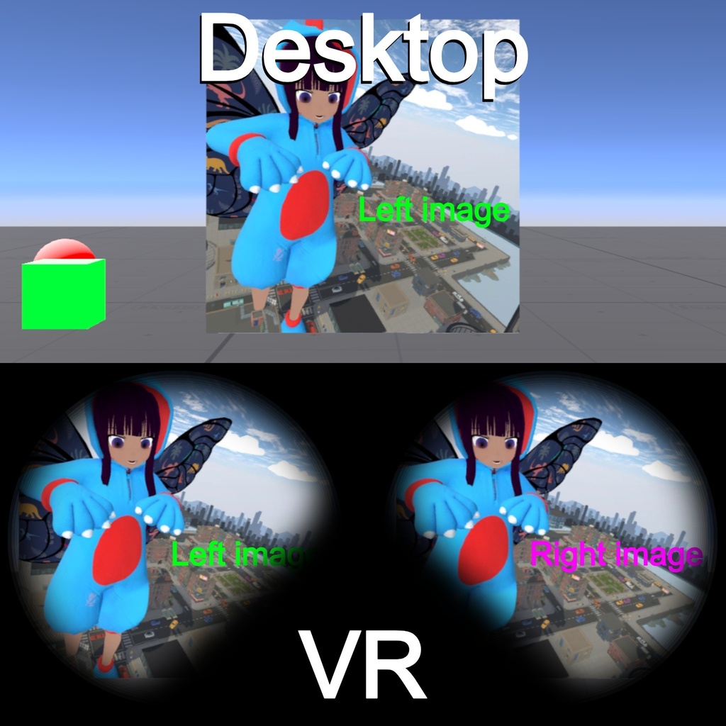 Stereo separate shader for VRChat and others