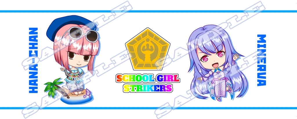 スクストマグカップ:ミネル&夏ハナちゃん柄