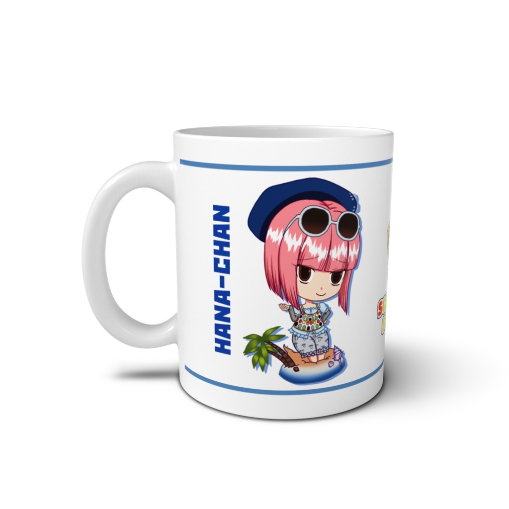 スクストマグカップ:ミネル&夏ハナちゃん柄