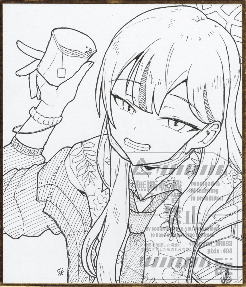 [色紙]（ブルーアーカイブ）志真コノカ