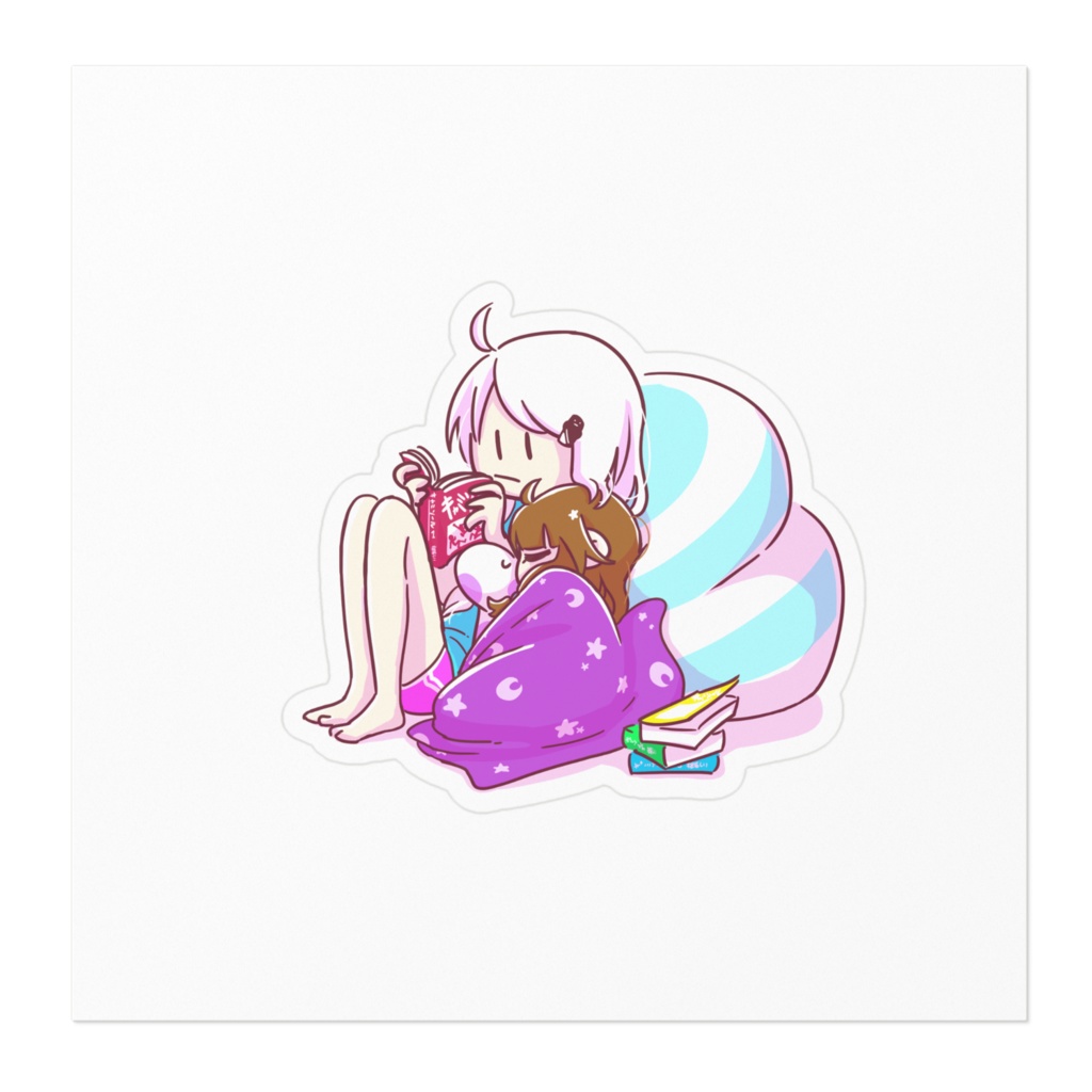 しぃしぃとちっちゃい夜見スティッカー