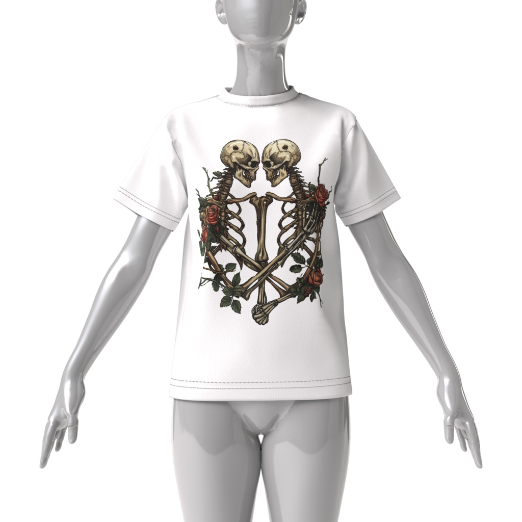 ビッグシルエットTシャツ SKULL