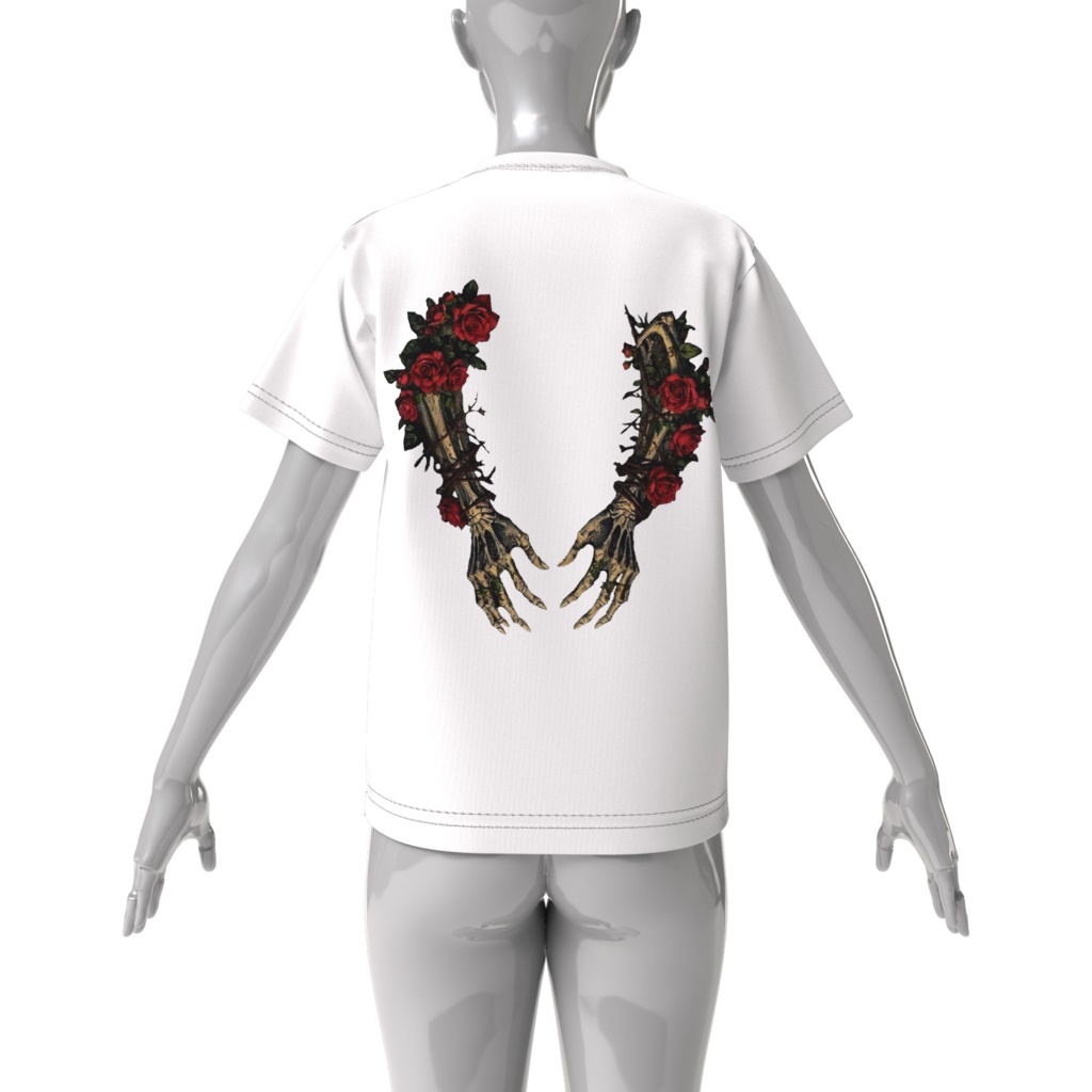 ビッグシルエットTシャツ SKULL