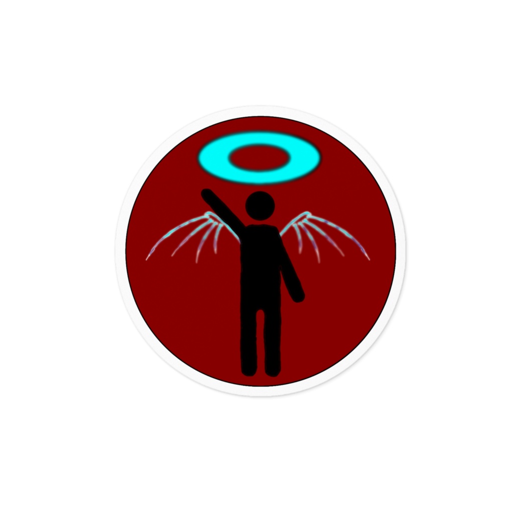 ステッカー 眼球･天使