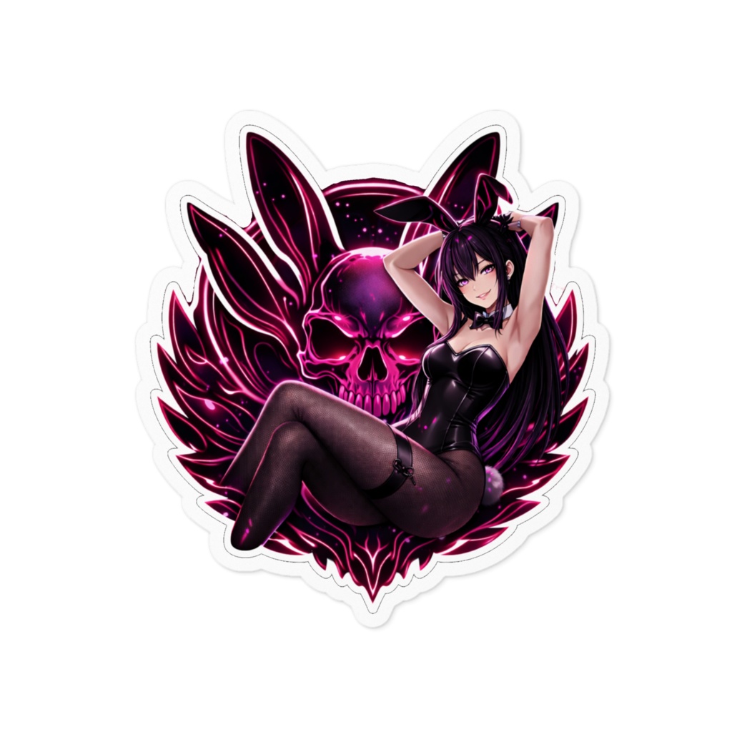 スカルバニー ステッカーデカール