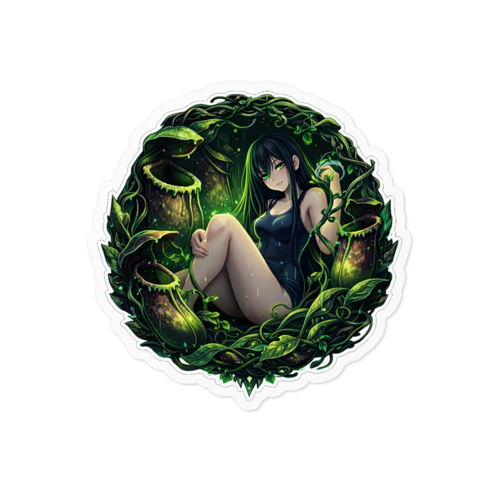 食虫植物少女 ステッカーデカール