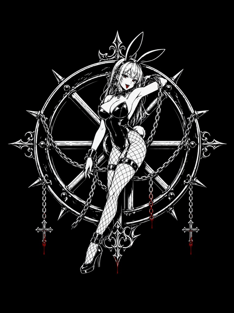 車輪 バニーガール