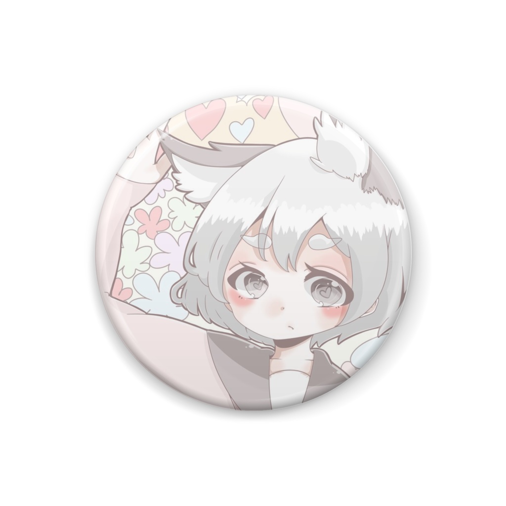 ゆめかわけもみみバッジ ちーたらオリジナル