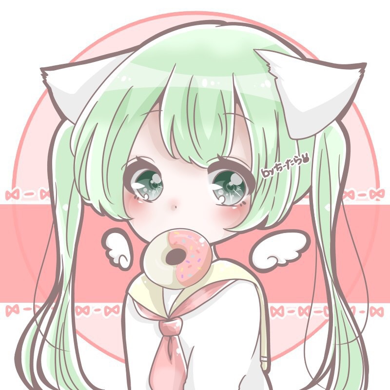 どーなつもぐもぐバッジ ちーたらオリジナル