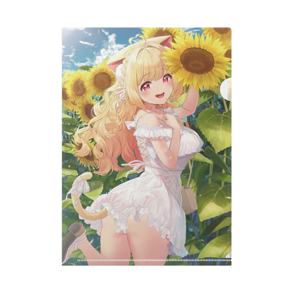 猫羽かりん クリアファイル♡ 15万人記念ver.