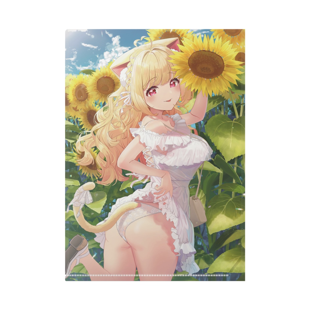 猫羽かりん クリアファイル♡ 15万人記念ver.