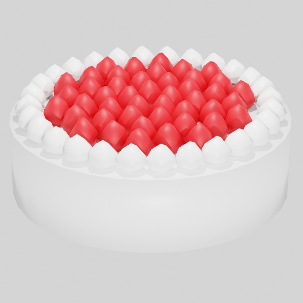 【fbxモデル】ホールケーキ