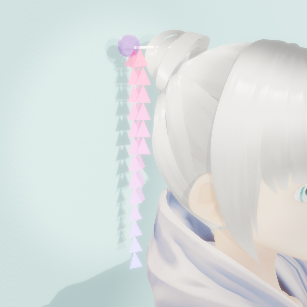 【UnityPackage】グラデーションかんざし