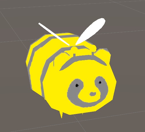 【256ポリゴンたぬき対応】ミツバチたぬき